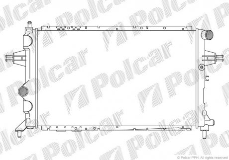 Радиатор охлаждения Polcar 550808-4 (фото 1)
