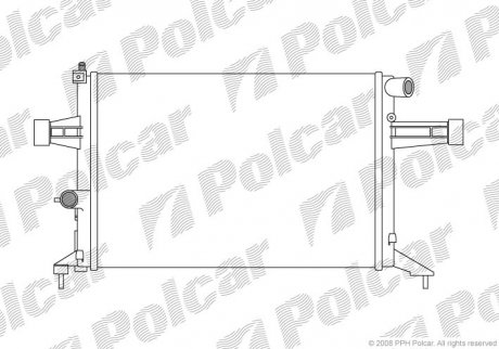 Радиатор двигателя SRL Polcar 5508088 (фото 1)