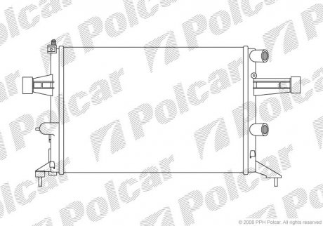 Радіатор охолодження Polcar 5508089 (фото 1)