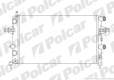 Радіатор охолодження Polcar 550808A1 (фото 1)