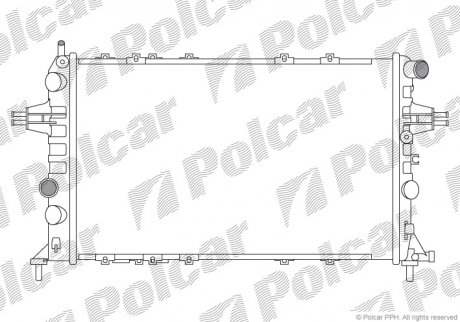 Радиатор охлаждения Polcar 550808B4 (фото 1)