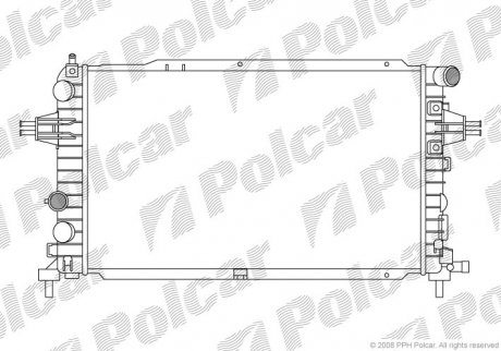 Радиатор охлаждения Polcar 550908-5