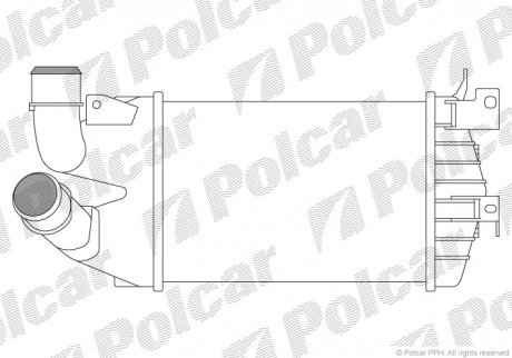 Радіатор повітря (Інтеркулер) Polcar 5509J8-3 (фото 1)