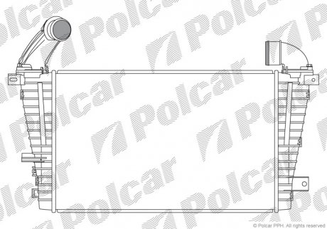 Радиатор воздуха (интеркулер) Polcar 5509J8-5 (фото 1)