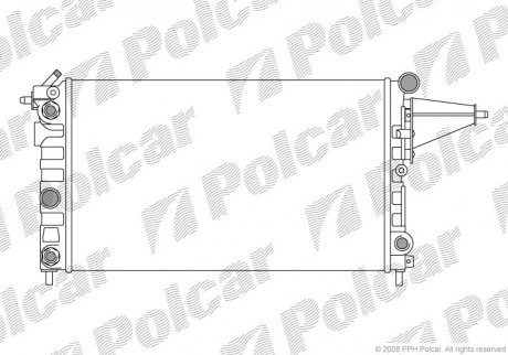 Радиатор охлаждения Polcar 551408-1 (фото 1)