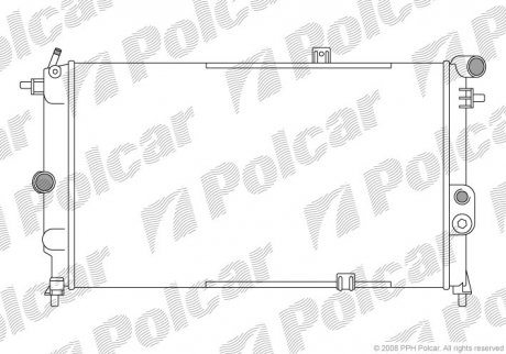 Радиатор охлаждения Polcar 551408A5