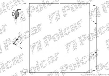 Радіатор пічки SRL Polcar 5514N8-3