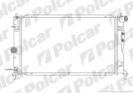 Радіатор охолодження Polcar 551608-4 (фото 1)