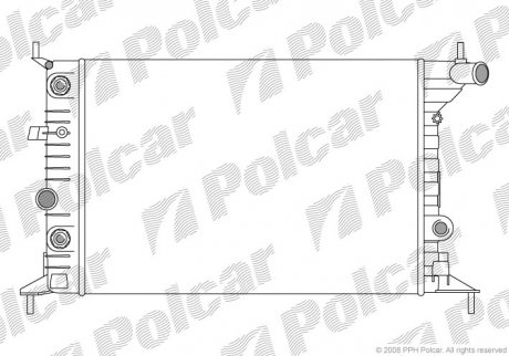 Радиатор охлаждения Polcar 551608A2