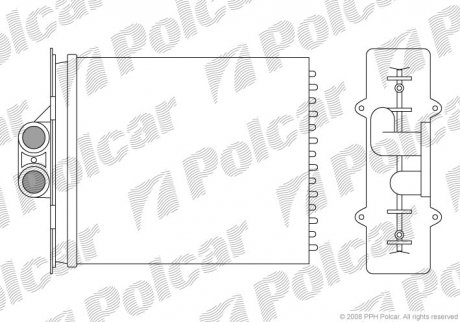 Радиатор обогрева Polcar 5516N8-2