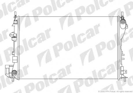 Радіатор двигуна SRL Polcar 551808-1