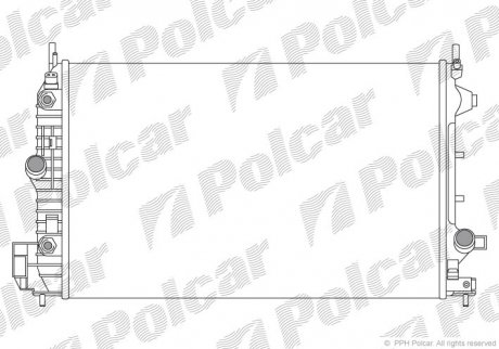 Радіатор двигуна SRL Polcar 551808-6