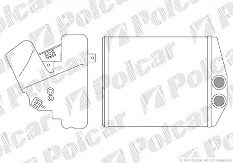 Радиатор обогрева Polcar 5518N8-2