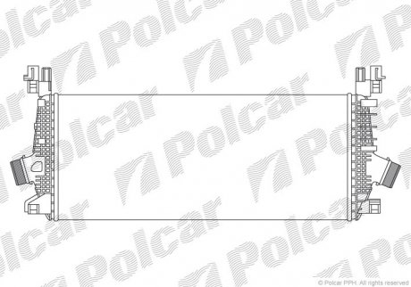 Радиатор воздуха (интеркулер) Polcar 5520J8-5