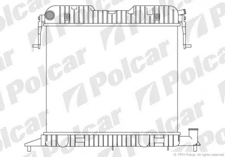 Радіатор двигуна Polcar 552508-3