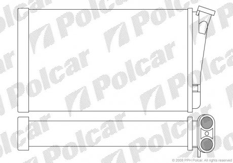 Радіатор обігріву SRL Polcar 5527N8-1