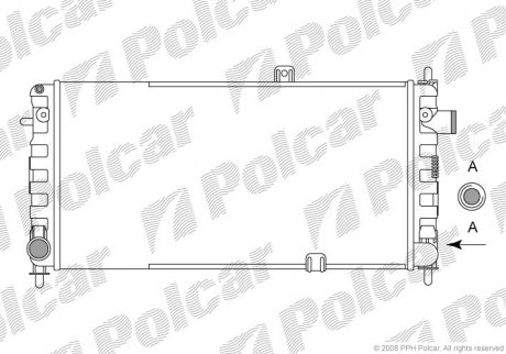 Радиатор охлаждения Polcar 5551082