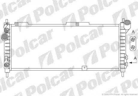 Радиатор охлаждения Polcar 555508A6