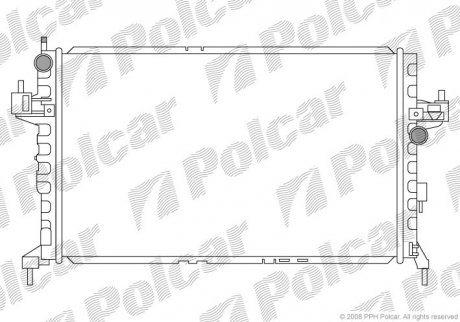 Радіатор охолодження Polcar 555608-4