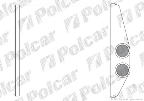 Радіатор пічки SRL Polcar 5556N8-2