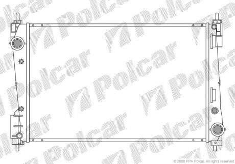 Радіатор двигуна SRL Polcar 555808-1