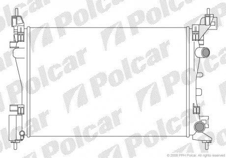 Радіатор охолодження SRL Polcar 555808-2