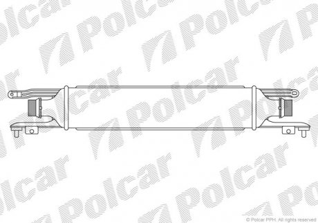 Радиатор воздуха (интеркулер) Polcar 5558J8-1