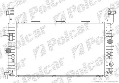 Радіатор двигуна SRL Polcar 555908-4