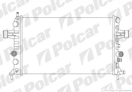 Радіатор двигуна SRL Polcar 556008-3
