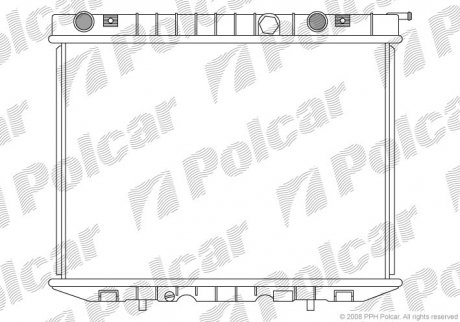 Радіатор двигуна SRL Polcar 558008-5 (фото 1)