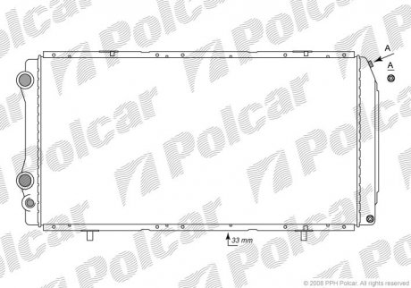 Радіатор двигуна SRL Polcar 570208-2