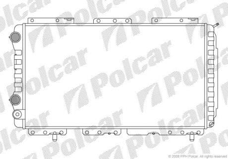 Радиатор охлаждения Polcar 570208A3