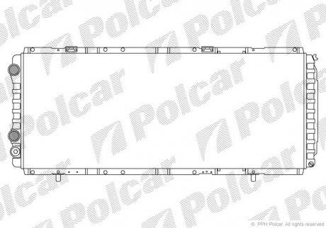 Радіатор охолодження Polcar 570208A4