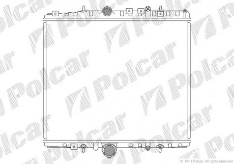 Радіатор двигуна SRL Polcar 578708-1