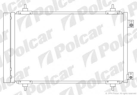 Радіатор кондиціонера SRL Polcar 5787K8C4S