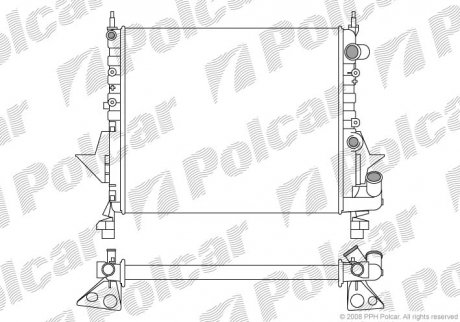 Радиатор охлаждения Polcar 600308A1