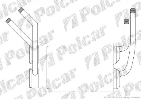 Радіатор обігріву SRL Polcar 6003N8-1