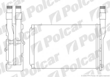 Радіатор обігріву SRL Polcar 6005N8-1