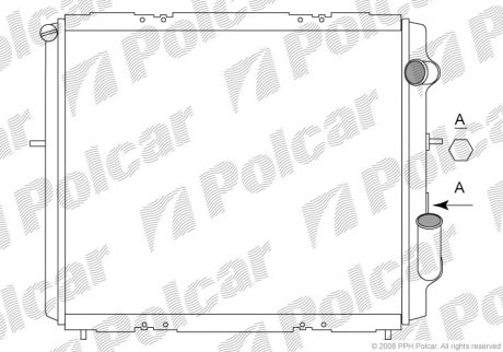 Радиатор охлаждения Polcar 600608-5