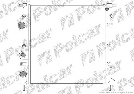 Радіатор охолодження 601508-6 Polcar 6015086