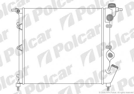 Радиатор охлаждения Polcar 601908A2