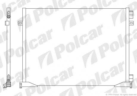 Радіатор кондиціонера Polcar 6026K8C1S (фото 1)