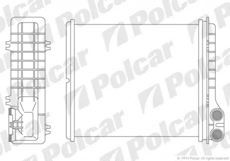 Радіатор обігріву SRL Polcar 6030N82