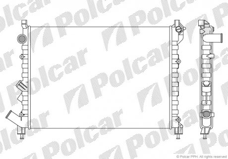 Радиатор охлаждения Polcar 603208-1