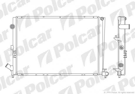 Радіатор охолодження Polcar 603208A2