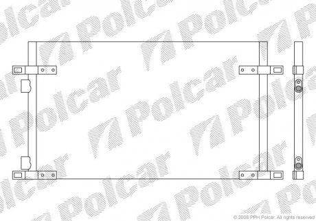 Радиатор кондиционера Polcar 6032K8C2S (фото 1)