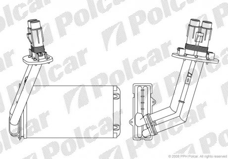 Радиатор обогрева Polcar 6032N8-4 (фото 1)