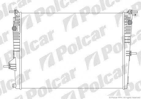 Радиатор охлаждения Polcar 6035081X