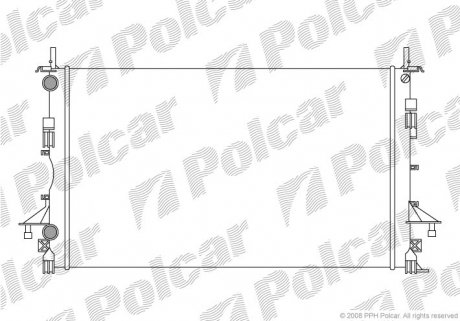 Радіатор охолодження Polcar 603708A1 (фото 1)