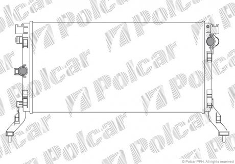 Радіатор охолодження Polcar 603908-2